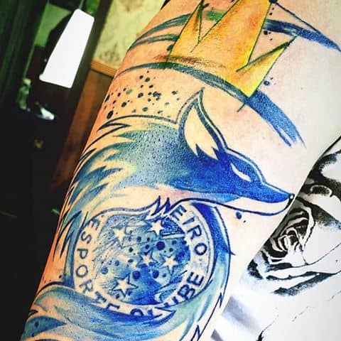 tatuagem do cruzeiro no braço