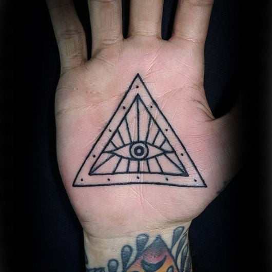 tatuagem palma da mão