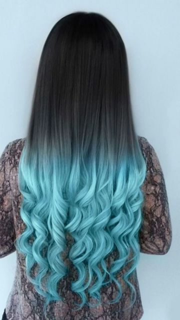 cabelo azul claro