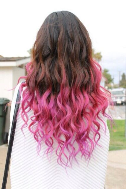 ombré hair rosa