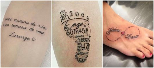 ideias de tatuagens para mãe
