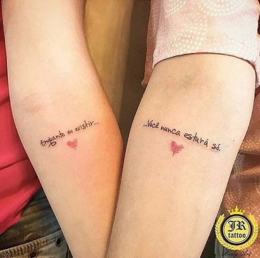 tatuagem frase casal