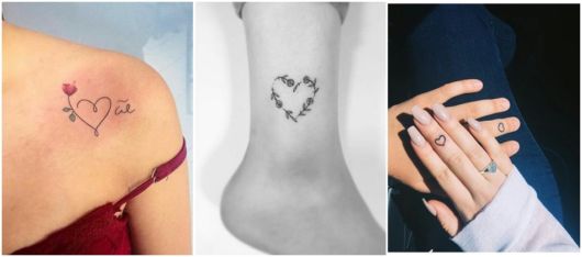 ideias tatuagem de coração