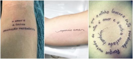 ideias de tatuagem frase