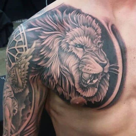 Tatuagem no ombro masculina 80 ideias incríveis para se