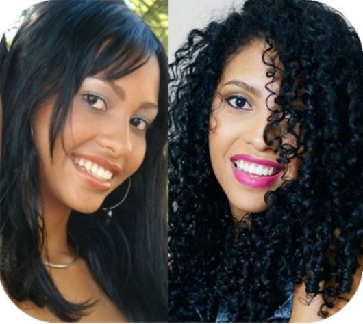 cabelo preto antes e depois