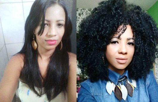 cabelo afro antes e depois