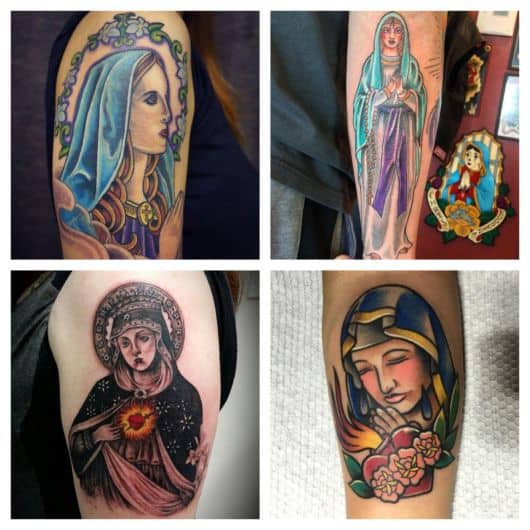 Tatuagem de santa – 60 ideias belíssimas de tattoos e desenhos!