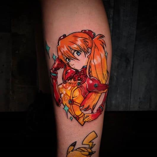 desenhos de tatuagem de anime evangelion