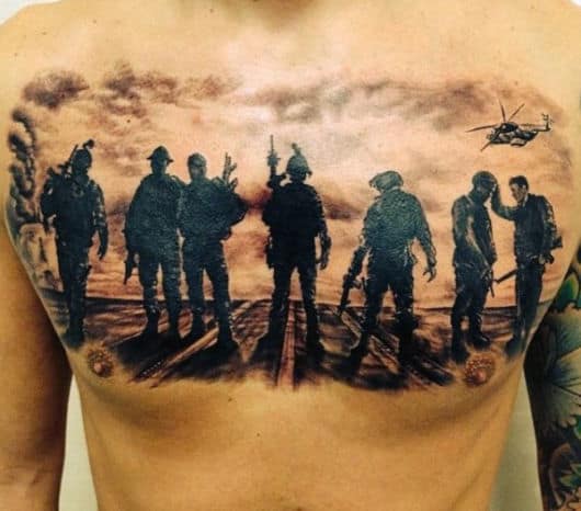 Tatuagem militar – 50 tattoos magníficas para você se inspirar!