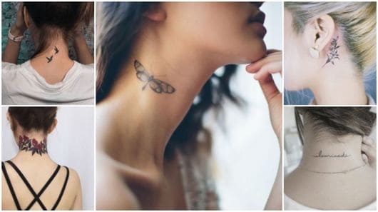 Tatuagem no pescoço feminina – 47 inspirações de cair o queixo!