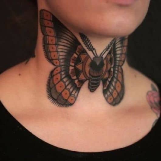 tatuagem grande borboleta