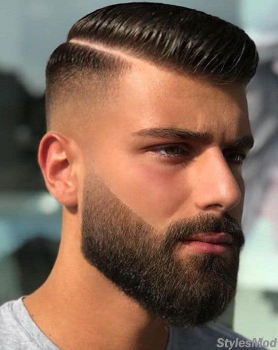 corte masculino com risco