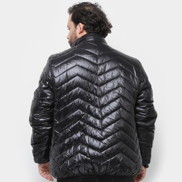 jaqueta puffer masculina plus size moderna