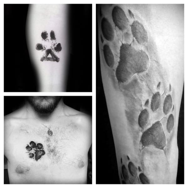 tattoo de pata de cachorro
