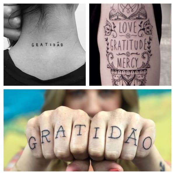 tatuagem gratidão