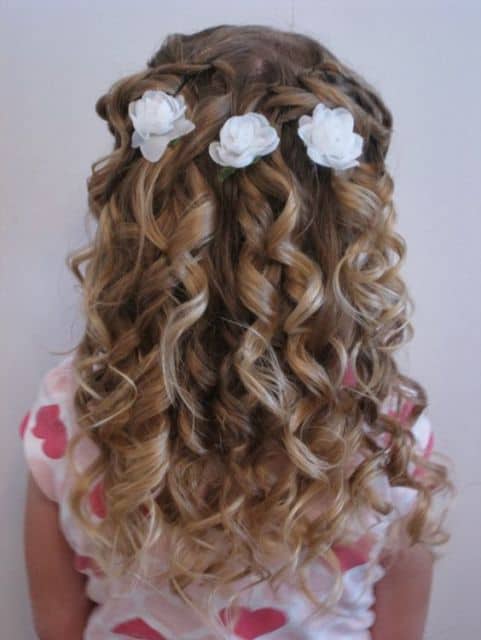 penteado infantil para cabelo cacheado