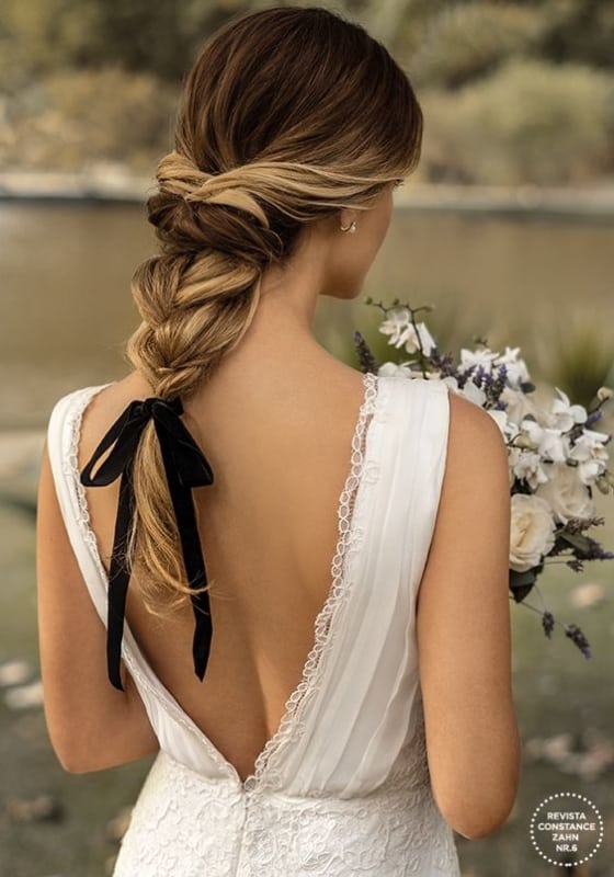 penteado com trança para noiva