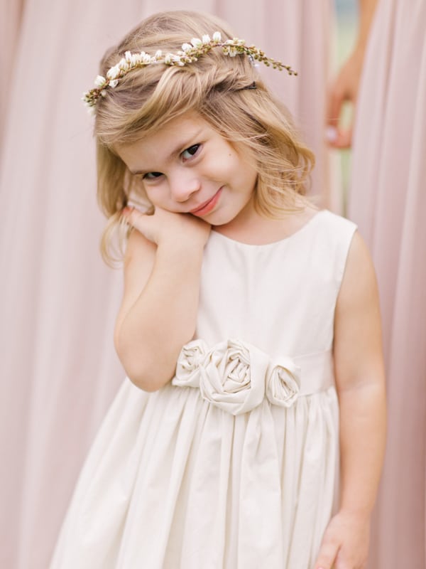 penteado de cabelo infantil para dama de honra