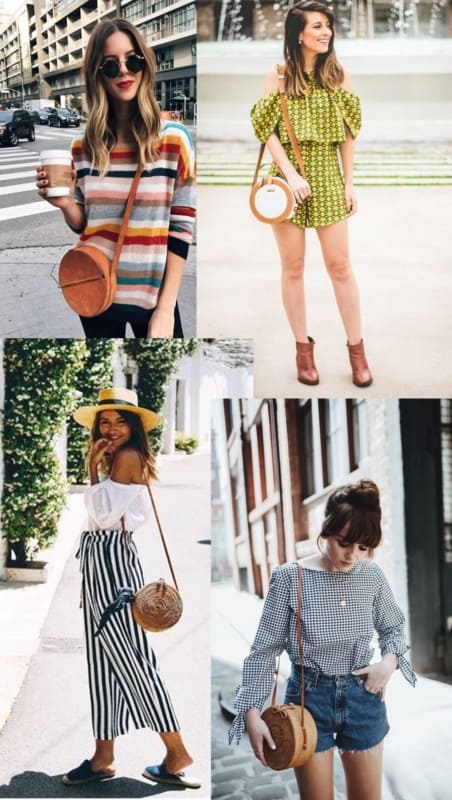 Looks de verão com bolsas redondas