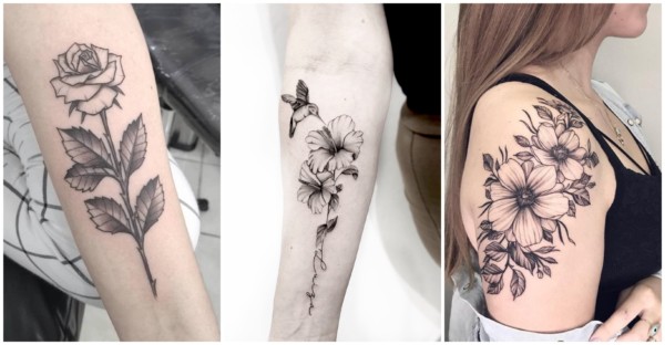 Tatuagem de flor no braço 2