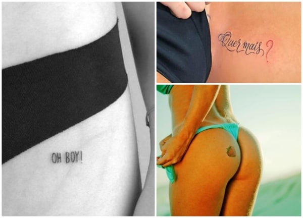 Tatuagens sexy na região do quadril