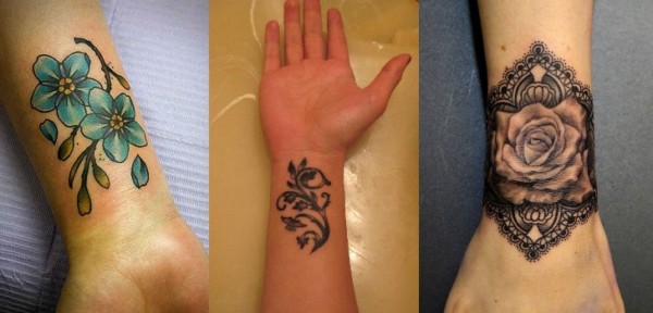 Três ideias de flores tatuadas no pulso