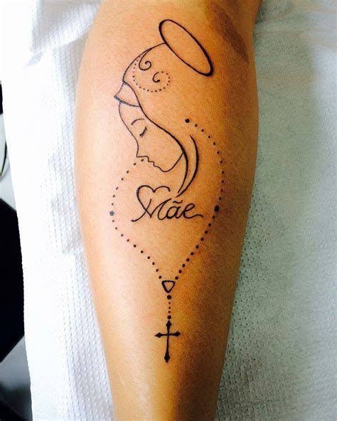 linda tatuagem na perna para mãe