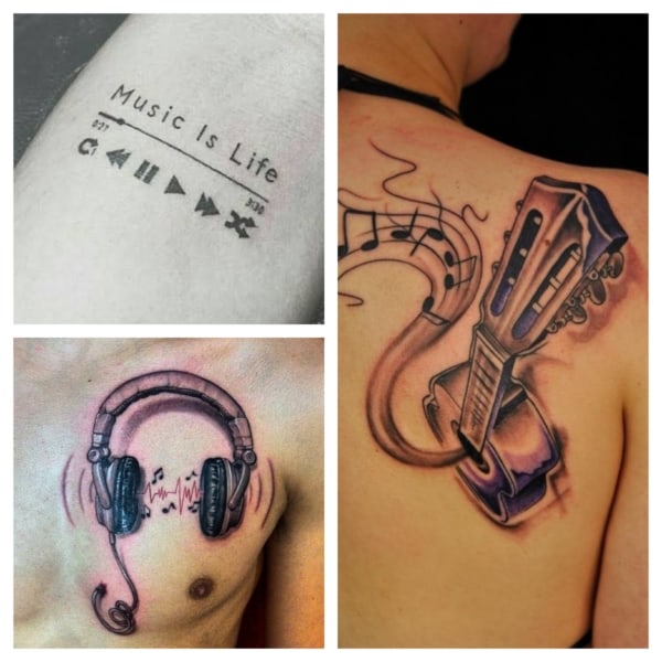 tattoo de música ideias