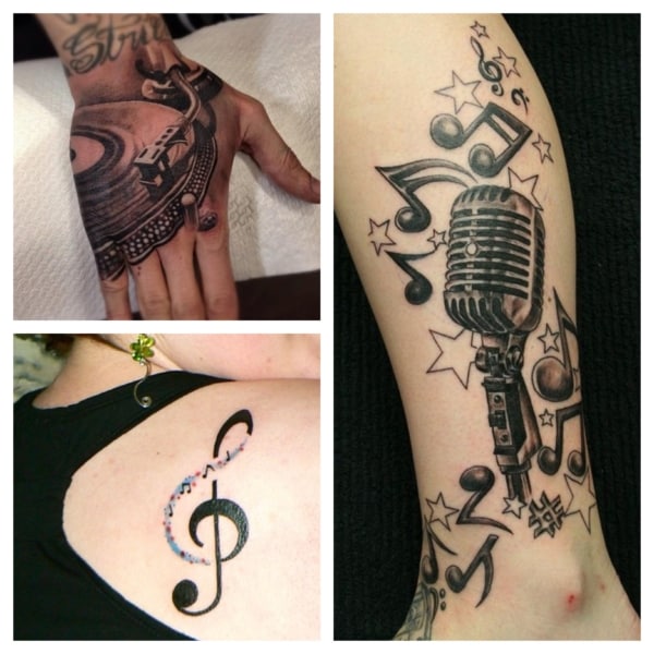 tattoo de música