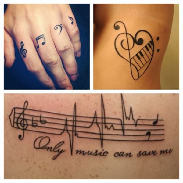 tatuagem de música ideias
