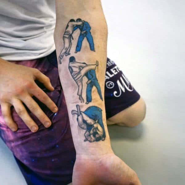tatuagem jiu jitsu braço