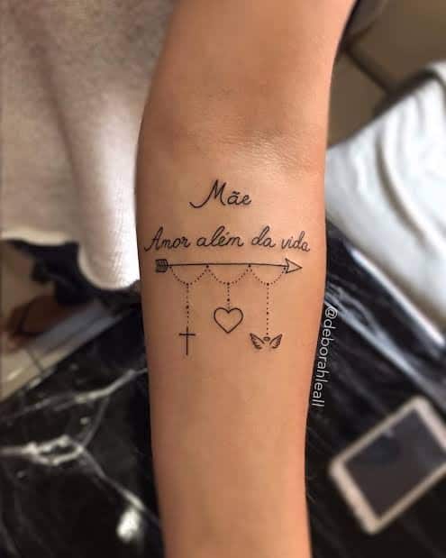 tatuagem mãe amor além da vida com desenhos