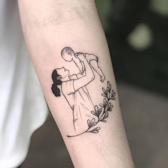 tatuagem para mãe na perna ideias
