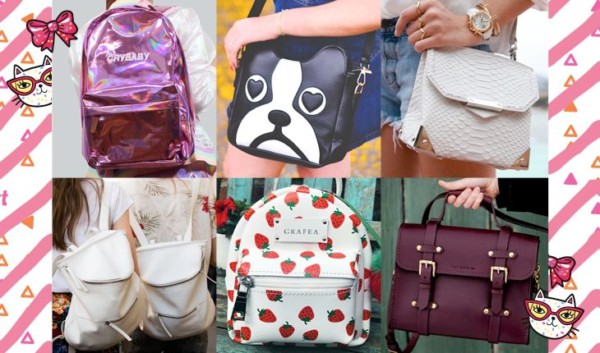Bolsas e mochilas com estilo Tumblr para levar à escola