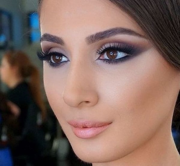 Make nude para casamento à noite