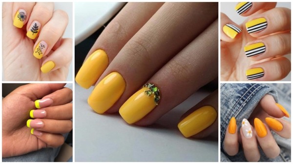 Esmalte Amarelo – 37 Ideias lindas de unhas decoradas com a cor!