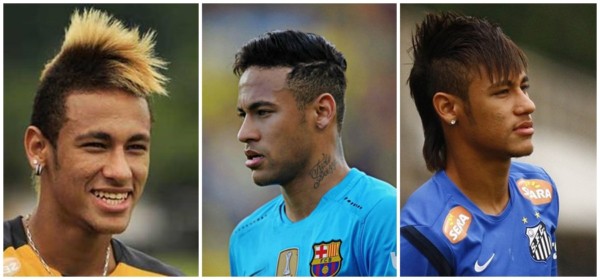 cabelo do Neymar alisado