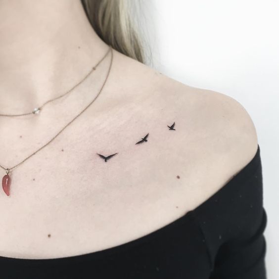 tatuagem de pássaros