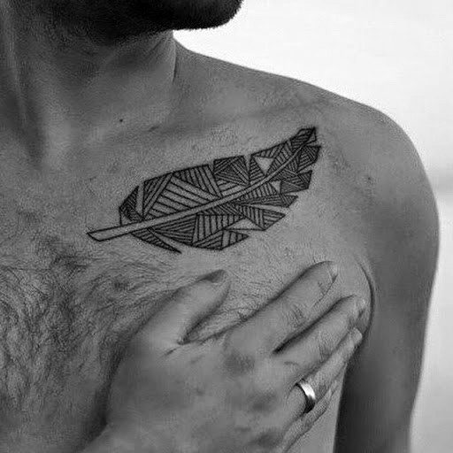 tatuagem geométrica masculina