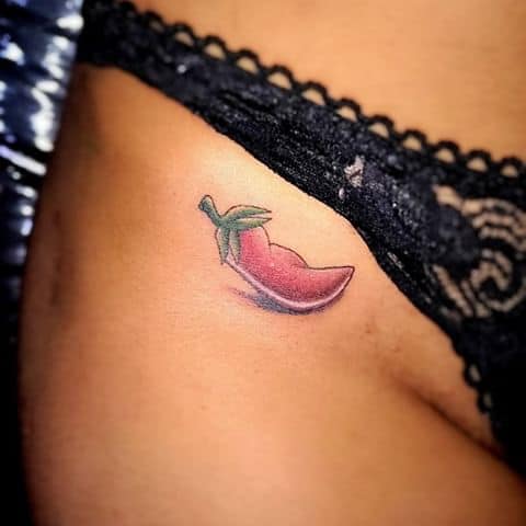 tatuagem íntima de pimenta