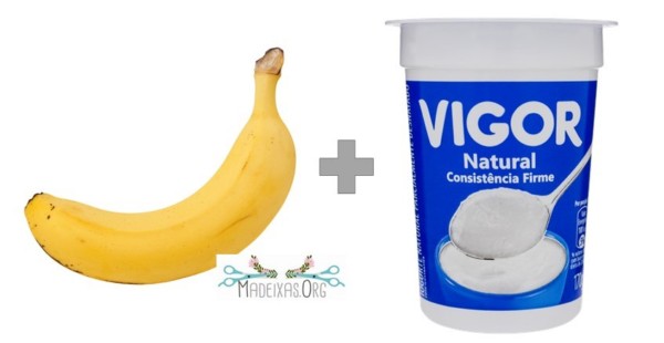 receita de hidratação de banana e iogurte