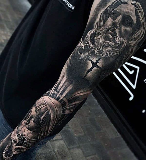 Jesus tatuagem realista 3D