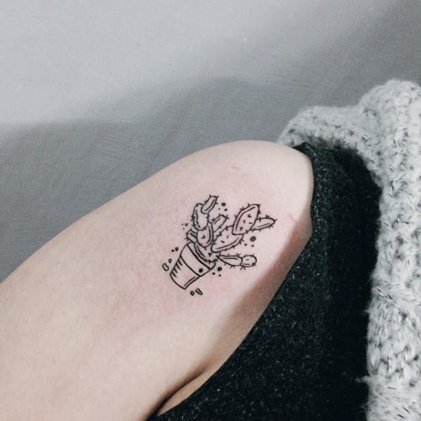 Tatuagem de cacto: 50 ideias delicadas e criativas