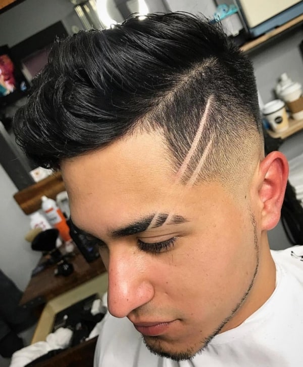 Método simples e pratico para seus cortes  Tatuagens de cabelo, Listras  para cabelo, Listras no cabelo masculino