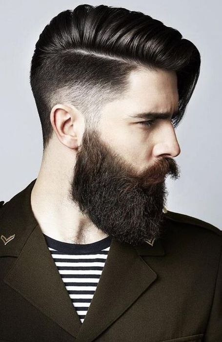 corte sidecut masculino com barba
