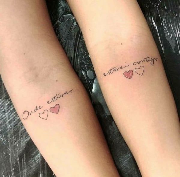 tatuagem para melhores amigas