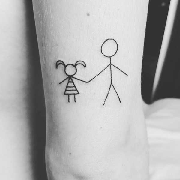 Resultado de imagem para boneco palito tattoo  Tatuagem de boneca, Tatuagem  para filho, Tatuagem boneco de palito