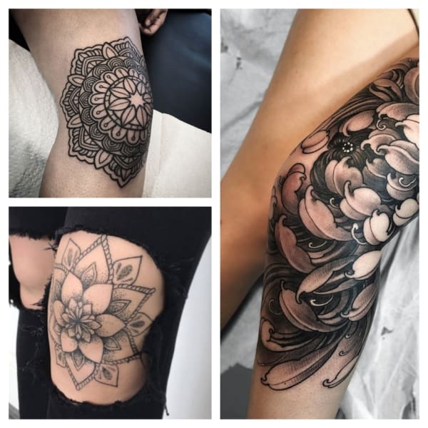 Tatuagens no Joelho feminino