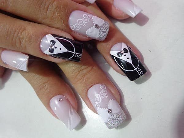 unhas para casamento